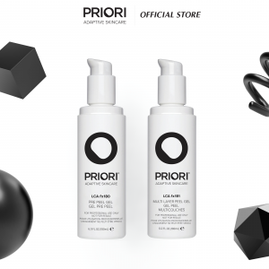Bộ Sản Phẩm Peel Da Tại Nhà PRIORI LCA Pre Peel Gel + PRIORI LCA Multi Layer Peel Gel – 15ml/180ml